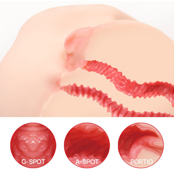 Мастурбатор-полуторс с двойным слоем материала Vanilla Onahole Real Vagina Мастурбатор-полуторс с двойным слоем материала Vanilla Onahole Real Vagina