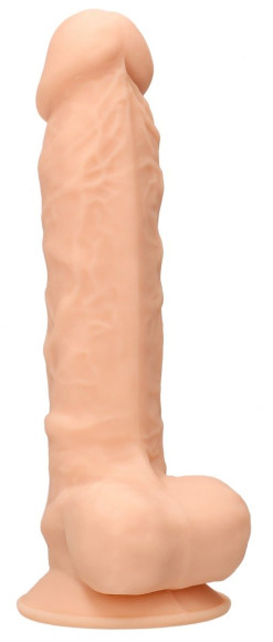Телесный фаллоимитатор Silicone Dildo With Balls - 22,8 см. Телесный фаллоимитатор Silicone Dildo With Balls - 22,8 см.