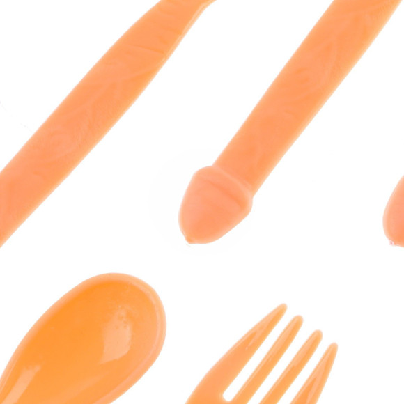 Набор пластиковых столовых приборов «Всё в твоих руках» Набор пластиковых столовых приборов «Всё в твоих руках»