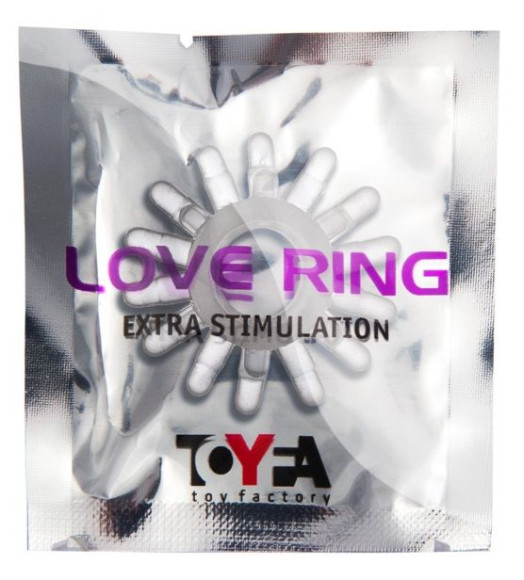 Прозрачное гелевое эрекционное кольцо с шипиками Прозрачное гелевое эрекционное кольцо с шипиками