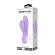 Сиреневый вибратор с клиторальным отростком Canrol - 17,1 см.