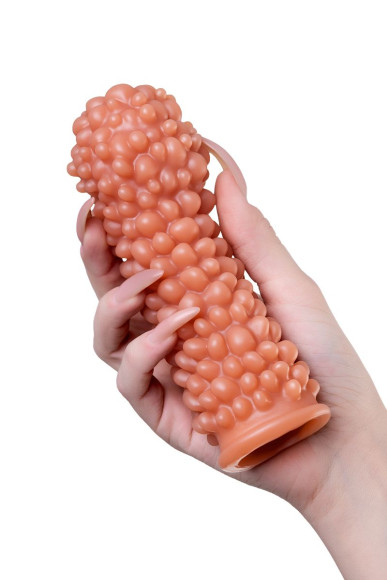 Телесная насадка с мягкими пузырьками - 16,5 см. Телесная насадка с мягкими пузырьками - 16,5 см.