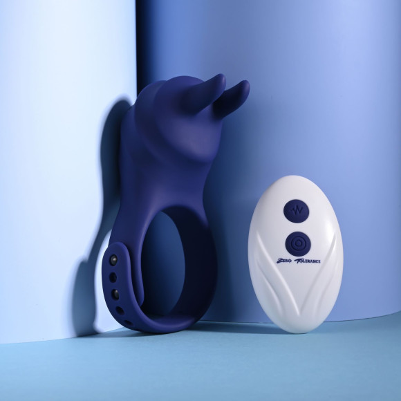 Синее эрекционное виброкольцо с клиторальной подушечкой и пультом ДУ Adjustable Fun Ring Синее эрекционное виброкольцо с клиторальной подушечкой и пультом ДУ Adjustable Fun Ring