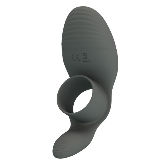 Серое кольцо на пенис с вибрацией Серое кольцо на пенис с вибрацией