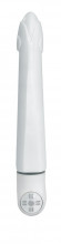Белый вибратор Suzi - 15 см.
