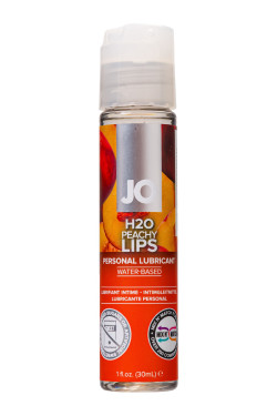 Лубрикант с ароматом персика JO Flavored Peachy Lips - 30 мл.