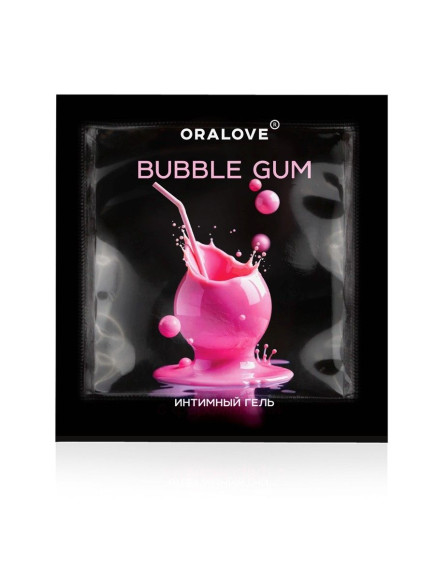 Саше съедобной оральной смазки OraLove с ароматом бабл-гам - 3 гр. Саше съедобной оральной смазки OraLove с ароматом бабл-гам - 3 гр.