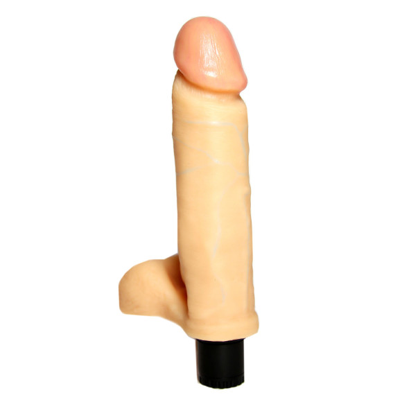 Вибратор с мошонкой №1 - 18,5 см. Вибратор с мошонкой №1 - 18,5 см.