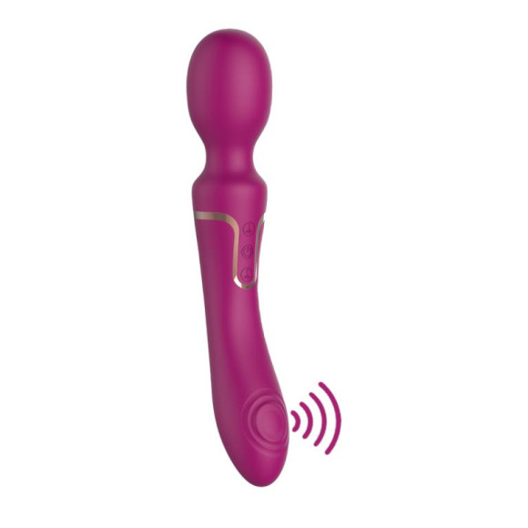 Сливовый двухсторонний вибромассажер AN Pollen с пульсацией и вибрацией Сливовый двухсторонний вибромассажер AN Pollen с пульсацией и вибрацией