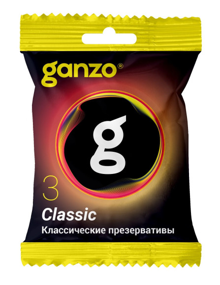 Классические презервативы Ganzo Classic в мягкой упаковке - 3 шт. Классические презервативы Ganzo Classic в мягкой упаковке - 3 шт.