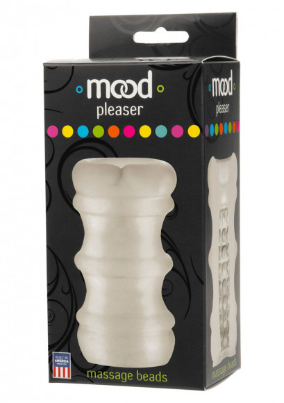 Прозрачный мастурбатор MOOD PLEASER UR3 MASSAGE BEADS