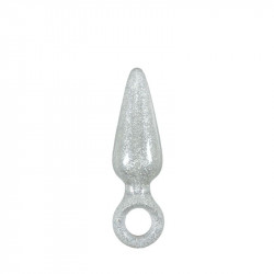 Прозрачная анальная пробка STARLIGHT G BOOTY POPS LARGE - 14 см.