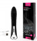 Черный стильный вибромассажер с 7 режимами пульсации - 20 см. 