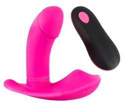 Розовый вибромассажер RC Panty Vibrator со стимулятором клитора