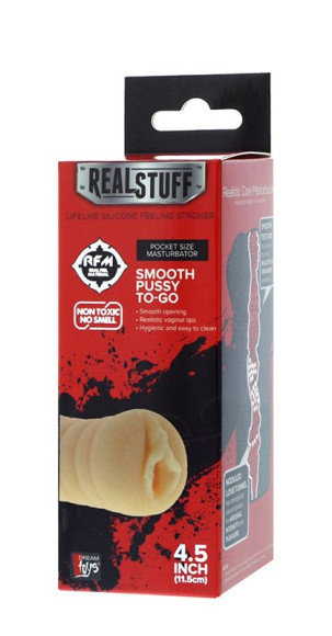Мастурбатор-вагина REALSTUFF SMOOTH PUSSY TO-GO Мастурбатор-вагина REALSTUFF SMOOTH PUSSY TO-GO