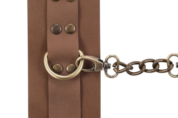 Коричневые кожаные наручники Maya Коричневые кожаные наручники Maya
