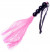 Розовая силиконовая плеть - 35,5 см.