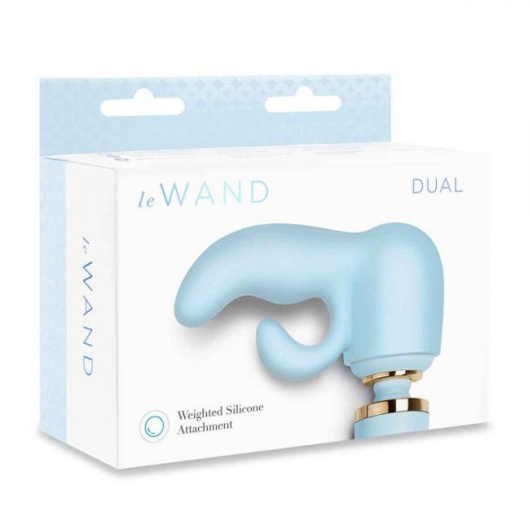 Голубая насадка Dual для вибратора Le Wand Голубая насадка Dual для вибратора Le Wand