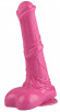 Розовый фаллоимитатор-реалистик с мошонкой - 25 см.