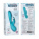 Перезаряжаемый бирюзовый вибромассажер Petite Rabbit - 21 см.