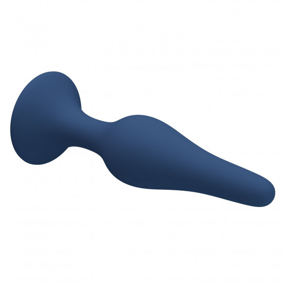 Синяя анальная пробка Slim Anal Plug XL - 15,4 см.