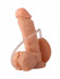 Фаллоимитатор-реалистик на присоске с грушей - 16,5 см.