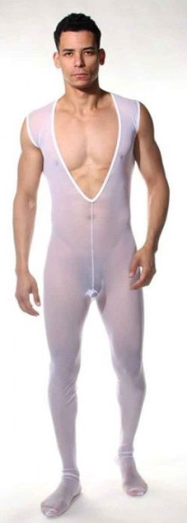 Полупрозрачное мужское боди на все тело Полупрозрачное мужское боди на все тело