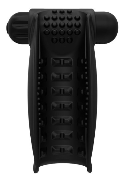 Черный вибромастурбатор Hand Vibe Черный вибромастурбатор Hand Vibe