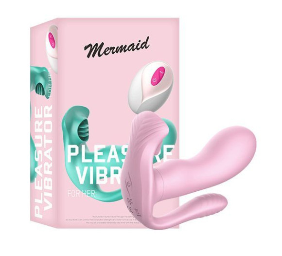 Розовый женский тройной вибростимулятор Розовый женский тройной вибростимулятор