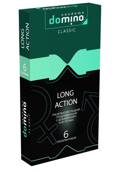 Презервативы с пролонгирующим эффектом DOMINO Classic Long action - 6 шт. Презервативы с пролонгирующим эффектом DOMINO Classic Long action - 6 шт.