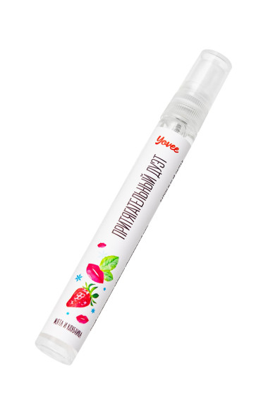 Охлаждающе-возбуждающий оральный спрей «Притягательный дуэт» со вкусом мяты и клубнки - 10 мл. Охлаждающе-возбуждающий оральный спрей «Притягательный дуэт» со вкусом мяты и клубнки - 10 мл.