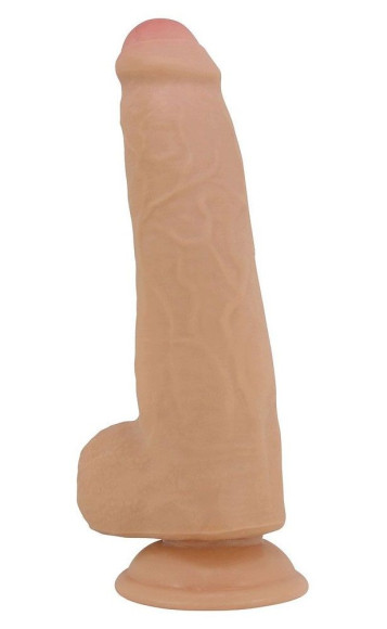 Телесный фаллоимитатор с подвижной кожей Draco - 23,3 см. Телесный фаллоимитатор с подвижной кожей Draco - 23,3 см.