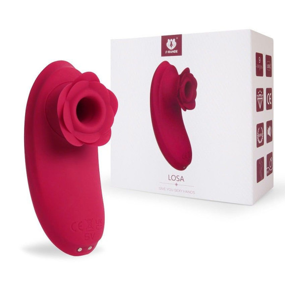 Розовый клиторальный вибромассажер Losa - 10,1 см. Розовый клиторальный вибромассажер Losa - 10,1 см.