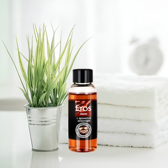 Масло массажное Eros Tasty с ароматом шоколада - 50 мл.