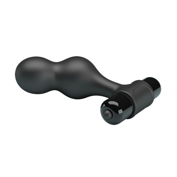 Черная анальная пробка с вибрацией Silicone Vibrating Anal Plug - 10 см. Черная анальная пробка с вибрацией Silicone Vibrating Anal Plug - 10 см.