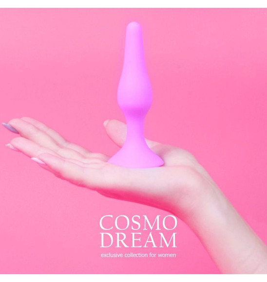 Розовая анальная втулка с ограничителем - 10 см. Розовая анальная втулка с ограничителем - 10 см.