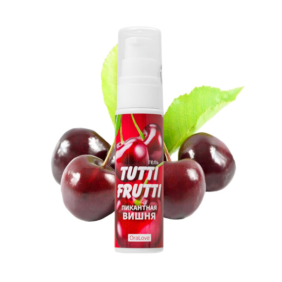 Гель-смазка Tutti-Frutti с вишнёвым вкусом - 30 гр. Гель-смазка Tutti-Frutti с вишнёвым вкусом - 30 гр.