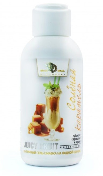 Интимный гель-смазка JUICY FRUIT с ароматом солёной карамели - 100 мл. Интимный гель-смазка JUICY FRUIT с ароматом солёной карамели - 100 мл.