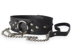 Широкий кожаный ошейник в готическом стиле Широкий кожаный ошейник в готическом стиле