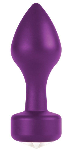 Фиолетовый анальный плаг Elegant Purple - 8,3 см.