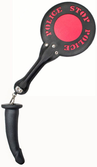 Шлёпалка Полиция с анальным плагом Шлёпалка Полиция с анальным плагом