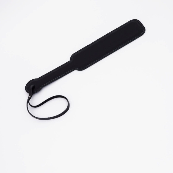 Черный кожаный паддл - 40 см.