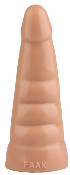 Телесная анальная втулка с шипиками - 21 см.