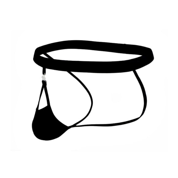 Черные сексуальные трусы-джоки на тонких ремешках Черные сексуальные трусы-джоки на тонких ремешках