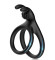 Черное эрекционное кольцо с подхватом мошонки Черное эрекционное кольцо с подхватом мошонки