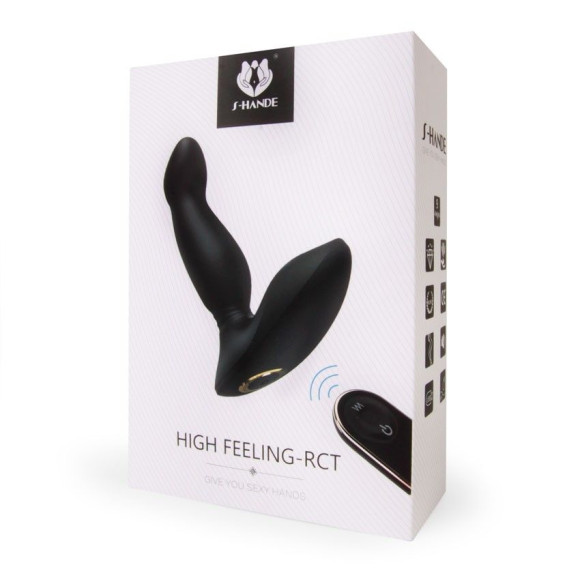 Черный массажер простаты High Feeling-RСT - 13,2 см. Черный массажер простаты High Feeling-RСT - 13,2 см.