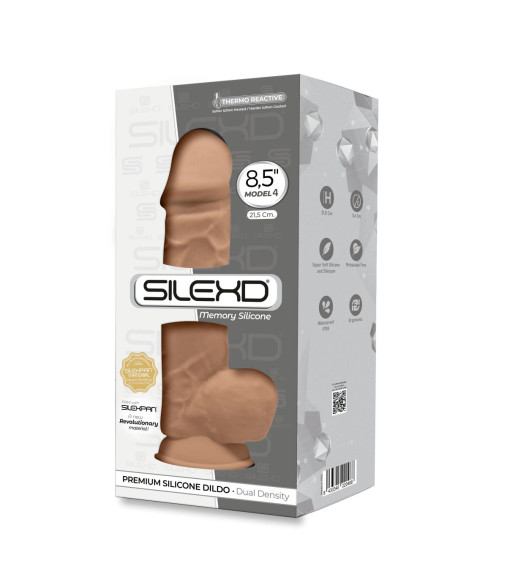 Карамельный фаллоимитатор Model 4 с мошонкой - 21,8 см. Карамельный фаллоимитатор Model 4 с мошонкой - 21,8 см.