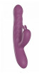 Фиолетовый силиконовый вибратор-кролик с фрикциями - 22 см. Фиолетовый силиконовый вибратор-кролик с фрикциями - 22 см.