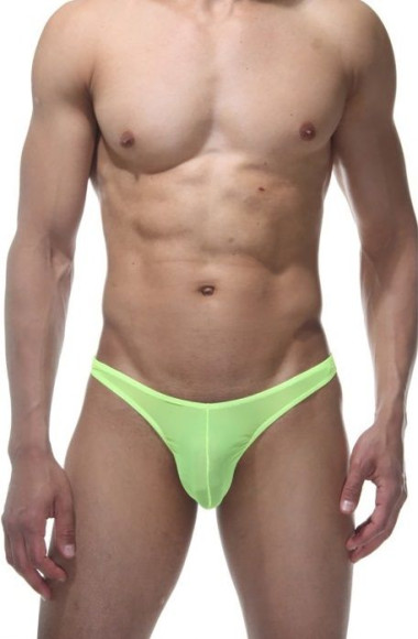 Мужские трусы-тонги цвета лайма Мужские трусы-тонги цвета лайма