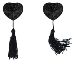 Черные пэстисы-сердечки Evans с кисточками Черные пэстисы-сердечки Evans с кисточками